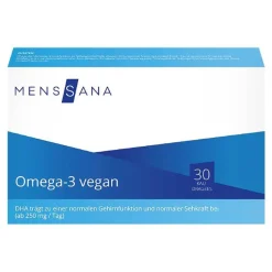 Menssana Omega 3 Kapseln|Algenöl-Omega-3 Vegan Kaudragees , 30 St