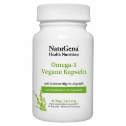 Omega-3 Vegan 1376mg 751 DHA 375 EPA Algenöl Kapseln , 90 St^Natugena Discount