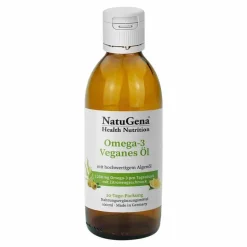 Omega-3 Vegan 2200mg mit 1351 DHA 672 EPA Algenöl Öl, 100 ml^Natugena Hot