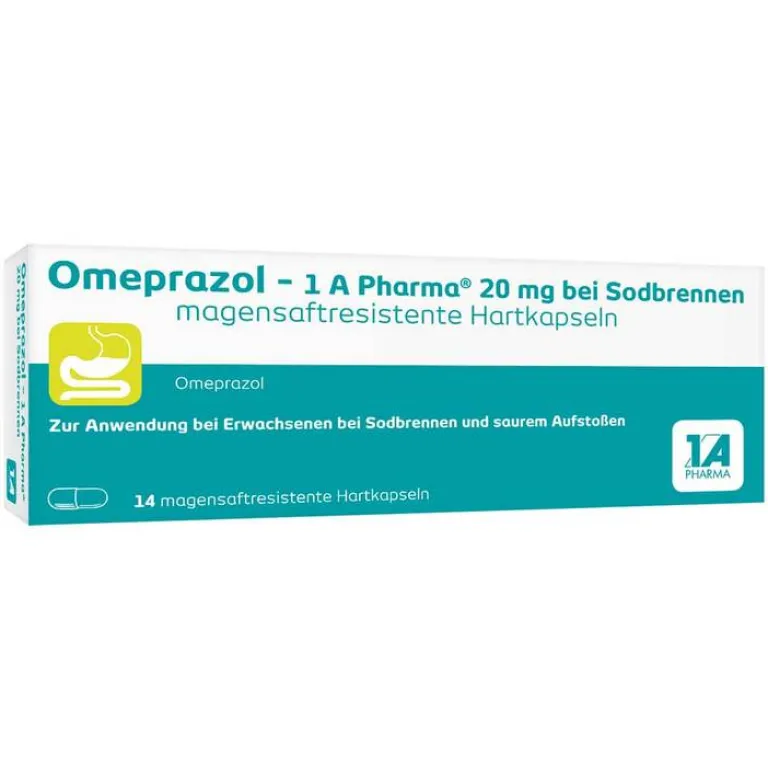 1A Pharma Omeprazol - 1 A Pharma® 20 mg bei Sodbrennen, 14 St- Sodbrennen Medikamente