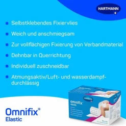 Omnifix Fixierpflaster-® elastic 10 cm x 5 m Fixiervlies, 1 St
