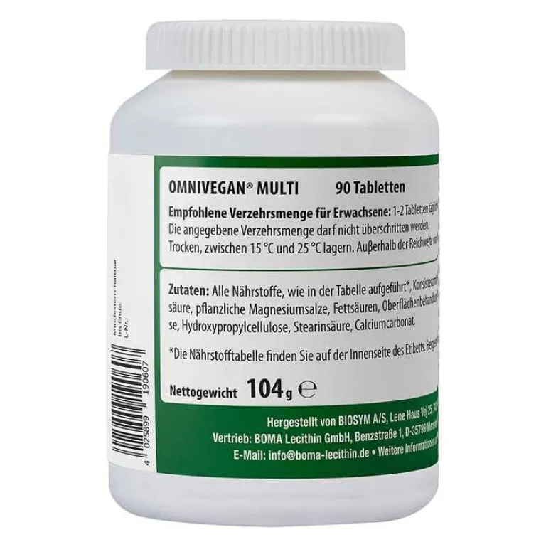 Omnivegan Vitalität-Multi zertifiziert vegan Tabletten, 90 St