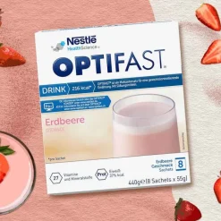 home Drink Erdbeere Pulver, 8X55 g^Optifast New