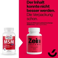 Zein Pharma Msm Schwefel-Optimsm 1.000 mg Kapseln, 120 St