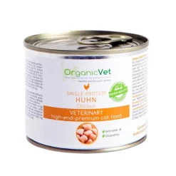 OrganicVet Futter & Snacks-Single-Protein Huhn für Katzen, 200 g