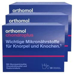 Orthomol chondroplus Kombipackung Granulat / Kapseln, 3x1 P- Glucosamin-Chondroitin