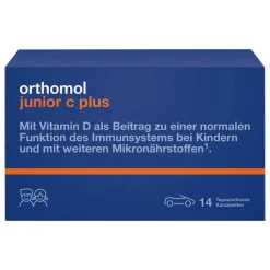 Orthomol Junior C plus Kautabletten Mandarine-Orange, 14 St-Kinder Multivitamine