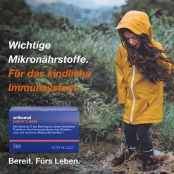 Orthomol Junior C plus Kautabletten Mandarine-Orange, 14 St-Kinder Multivitamine
