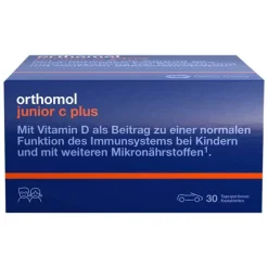 Orthomol Junior C plus Kautabletten Mandarine-Orange, 30 St-Kinder Multivitamine