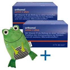 Orthomol Vitamin C (Ascorbinsäure)|Immunsystem-Junior C plus Kautabletten Waldfrucht, 2x30 St