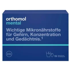 Orthomol Erschöpfung|Hirnleistung & Nerven-Mental Granulat / Kapseln 15 Tagesportionen, 1 P