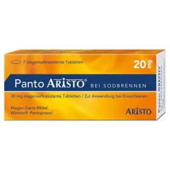 Panto bei Sodbrennen 20 mg magensaftresistent Tabletten, 7 St^Aristo Online
