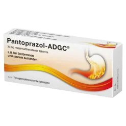 ADGC Pantoprazol 20 mg magensaftresistent Tabletten, 7 St- Sodbrennen Medikamente|Pantoprazol
