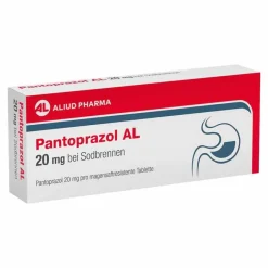 Aliud Pharma Pantoprazol AL 20 mg bei Sodbrennen, 7 St- Sodbrennen Medikamente|Pantoprazol