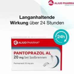 Aliud Pharma Pantoprazol AL 20 mg bei Sodbrennen, 14 St- Sodbrennen Medikamente|Pantoprazol