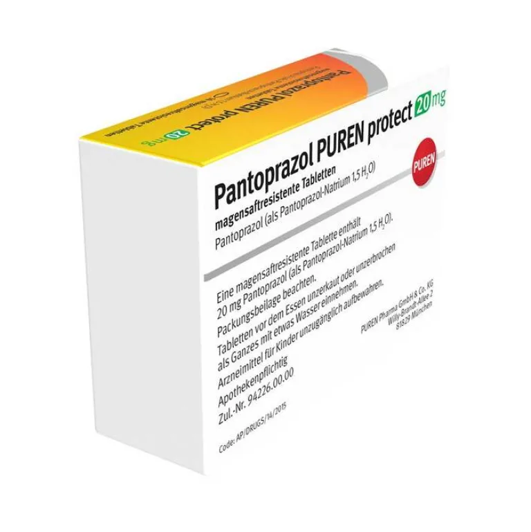 Puren Pantoprazol-Pantoprazol protect 20 mg magensaftresistent Tabletten , 14 St