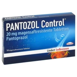 Pantozol Control Sodbrennen Medikamente|Pantoprazol-20 mg magensaftresistent Tabletten, 14 St