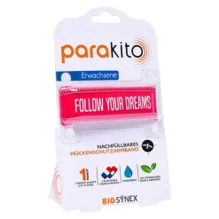 Para Kito Mückenschutz-Mückenschutz Armband Erwachsene fuchsia, 1 St