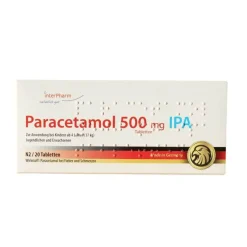 Interpharm Paracetamol 500 mg Ipa Tabletten, 20 St- Paracetamol