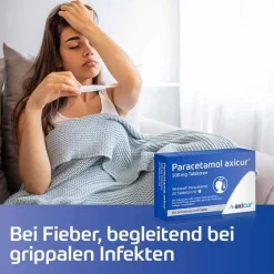 axicur Paracetamol ® 500 mg Tabletten , 20 St- Zahnschmerztabletten|Regelschmerzen Tabletten