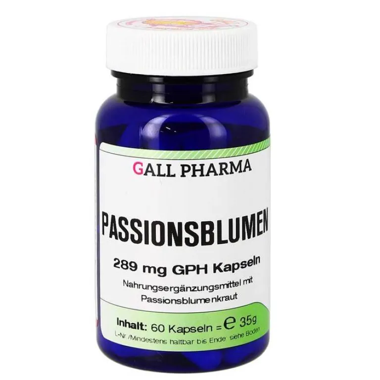 Hecht Pharma Hirnleistung & Nerven-Passionsblumen 289 mg GPH Kapseln, 60 St