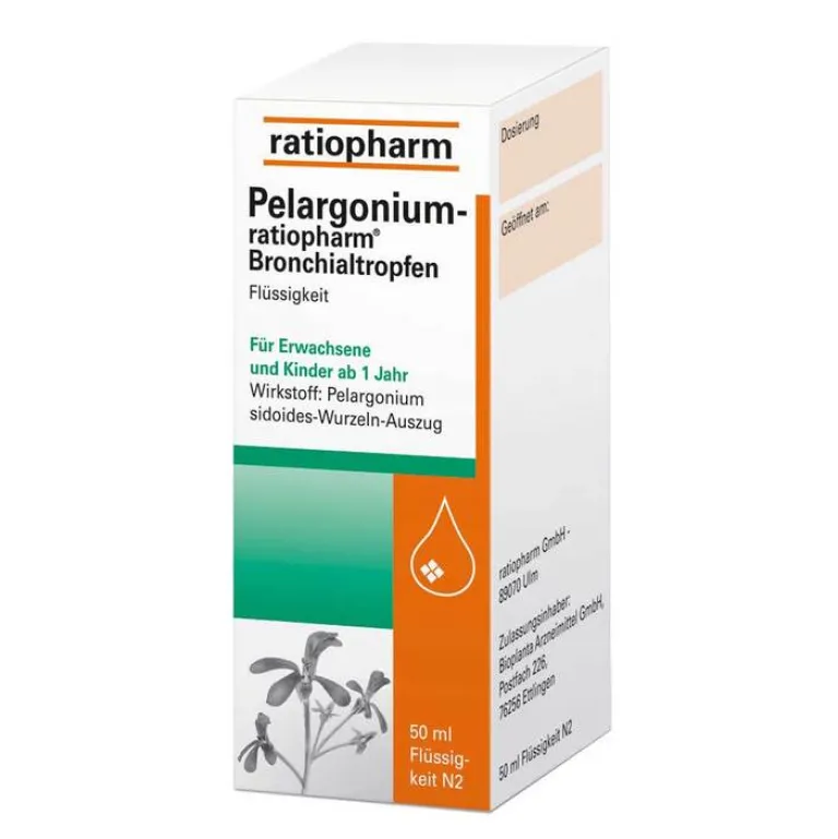 Pelargonium Bronchialtropfen, 50 ml^Ratiopharm Online