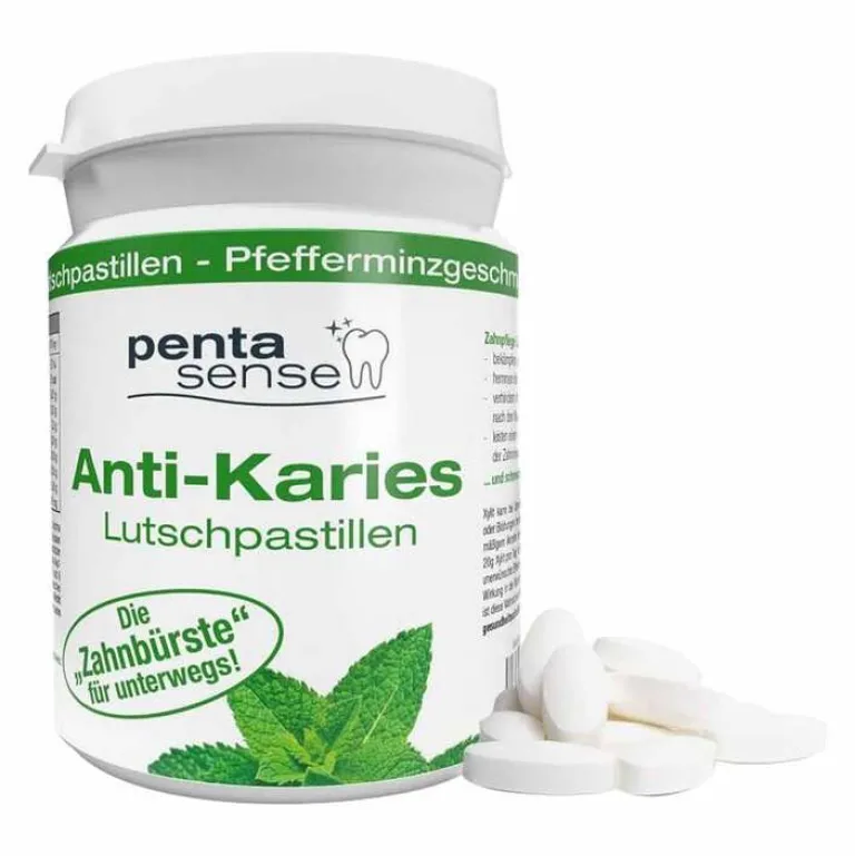 Zuckerfreie Bonbons-Penta-Sense Anti-Karies Lutschpast.Pfefferminz, 30 St