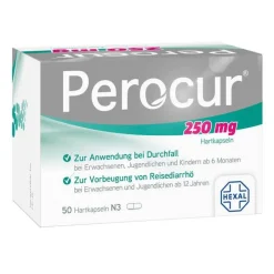 Perocur Durchfallmittel-250 mg Hartkapseln, 50 St