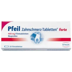 Pfeil Zahnschmerztabletten-Zahnschmerz Filmtabletten, 10 St