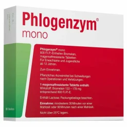Phlogenzym Schnupfen & Nasennebenhöhlen-® mono magensaftresistente Tabletten, 100 St