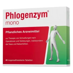 Phlogenzym ® mono magensaftresistente Tabletten, 40 St- Schnupfen & Nasennebenhöhlen