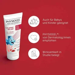 Physiogel Calming Relief A.I.Creme Kids-Edition, 100 ml-Kinder Haut- & Haarpflege|Neurodermitis Basispflege