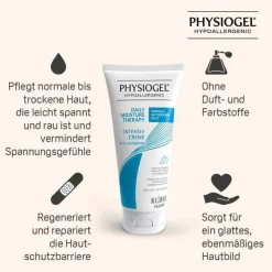 Physiogel Trockene & Sensible Haut-Daily Moisture Therapy Intensiv Creme für normale bis trockene Haut, 100 ml