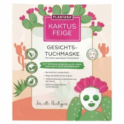 Kaktusfeige Gesichtstuchmaske mit Aloe Vera, 1 St^Plantana