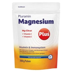 Canea-Pharma Muskulatur|Magnesium-Pluramin Magnesium Plus Pulver Nachfüllbeutel, 300 g