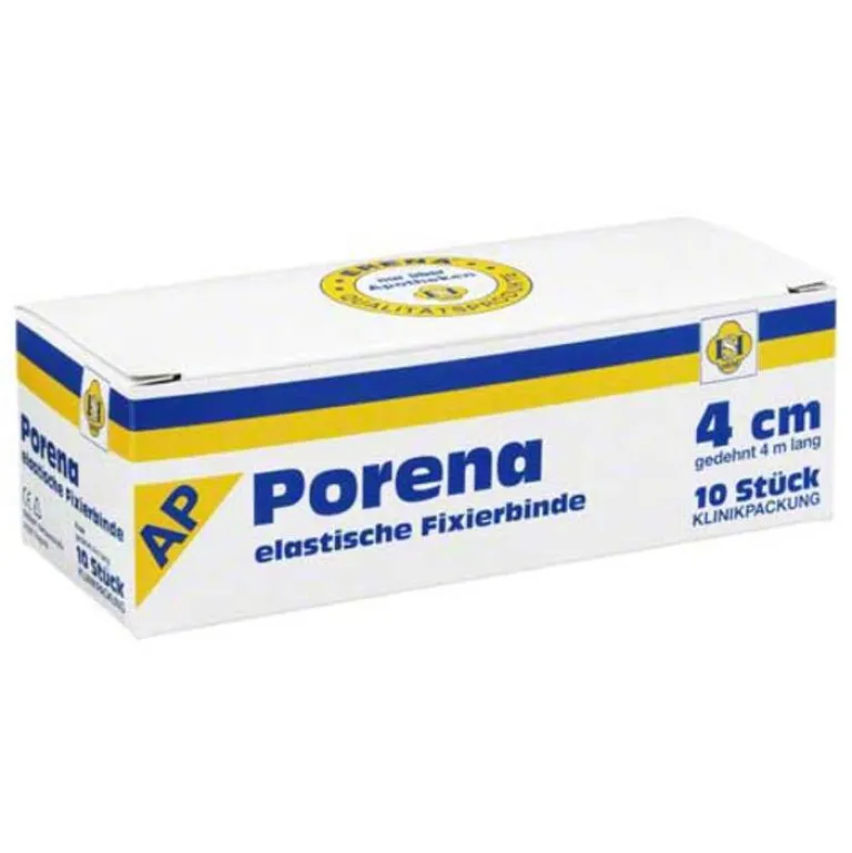 Erena Porena elastische Mullbinde binde 4cm ohne Cello weiß, 10 St- Mullbinden