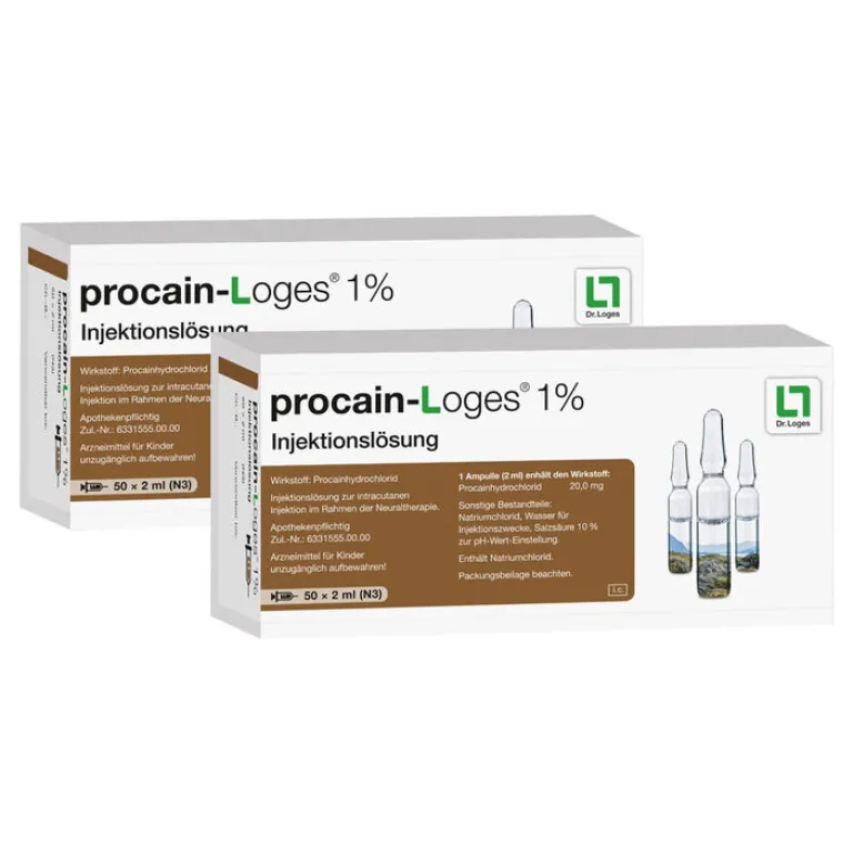 Dr. Loges Procain-Procain-Loges 1% Injektionslösung Ampullen, 100X2 ml