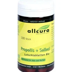 Allcura Propolis Salbei Lutschtabletten Bio, 100 St- Propolis|Bonbons & Pastillen