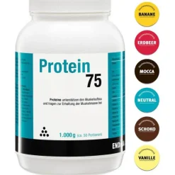 Eiweißpulver-Protein 75 Vanille Pulver, 1000 g