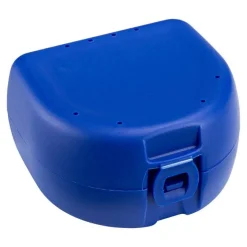 Prothesen Zahnspangenbox universal dunkelblau, 1 St^ Hot