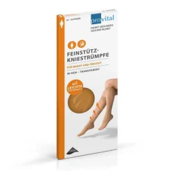 Provital 40 den Stützkniestrümpfe Größe 35 - 38 puder, 2 St- Stütz- Und Reisestrümpfe