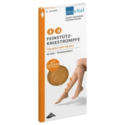 Provital Stütz- Und Reisestrümpfe-40 den Stützkniestrümpfe Größe 39 - 42 puder, 2 St