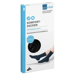 Komfortsocken women Größe 35 - 38 schwarz, 2 St^Provital Best