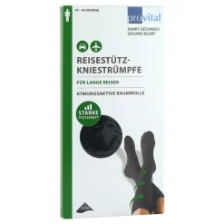 Provital Reisekniestrümpfe Größe 43 - 46 marine, 2 St- Stütz- Und Reisestrümpfe