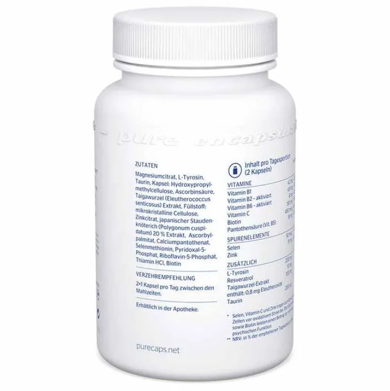 Pure Encapsulations Anti-Stress Pure 365 Kapseln, 60 St- Erschöpfung