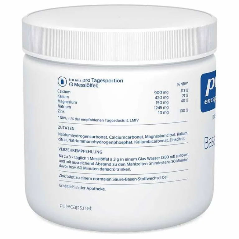 Pure Encapsulations Basenpulver plus , 200 g- Säure-Basenhaushalt