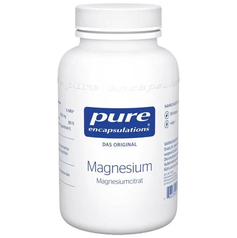 Pure Encapsulations Magnesium|Muskulatur-Magnesium Magnesiumcitrat Kapseln, 90 St