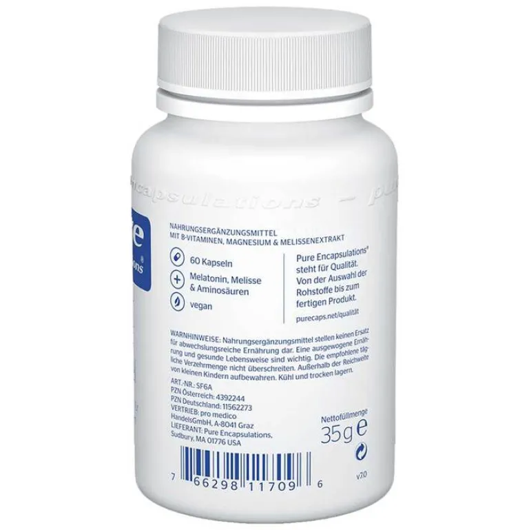 Pure Encapsulations Hirnleistung & Nerven-Schlaf Formel Kapseln, 60 St