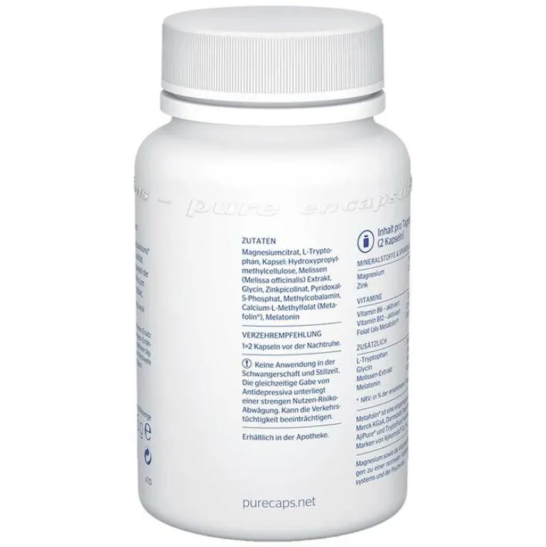 Pure Encapsulations Hirnleistung & Nerven-Schlaf Formel Kapseln, 60 St