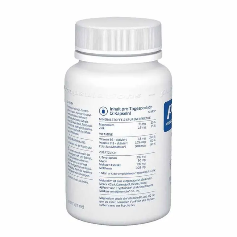 Pure Encapsulations Hirnleistung & Nerven-Schlaf Formel Kapseln, 60 St